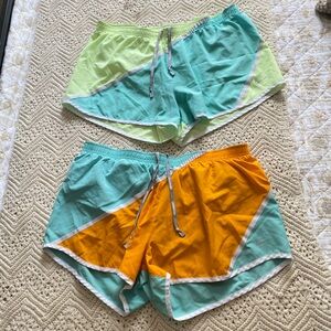 Nike Twisted Tempo Running Set of 2 Dri-fit Athletic Drawstring Shorts — Women’s